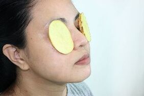 použitie zemiakov na omladenie okolo očí